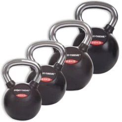 Sport-Thieme Kettlebell-Set "Gummiert Mit Glattem Chrom-Griff" 8 Sport-Thieme Kettlebell-Set "Gummiert Mit Glattem Chrom-Griff" -Fitnessgeräte 132 0826