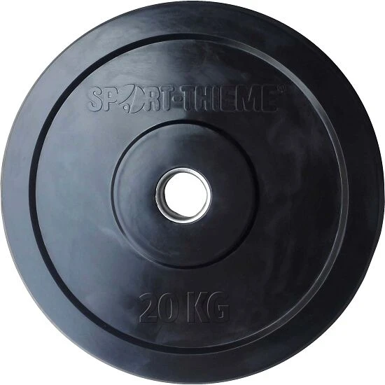 Sport-Thieme Hantelscheibe "Bumper Plate", Schwarz 6 Sport-Thieme Hantelscheibe "Bumper Plate", Schwarz – Bild 4